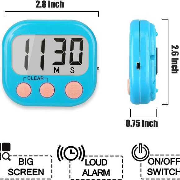 Classroom Timers for Teachers Kids Large Magnetic Digital Timer Teacher Supplies - Picture 3 of 6